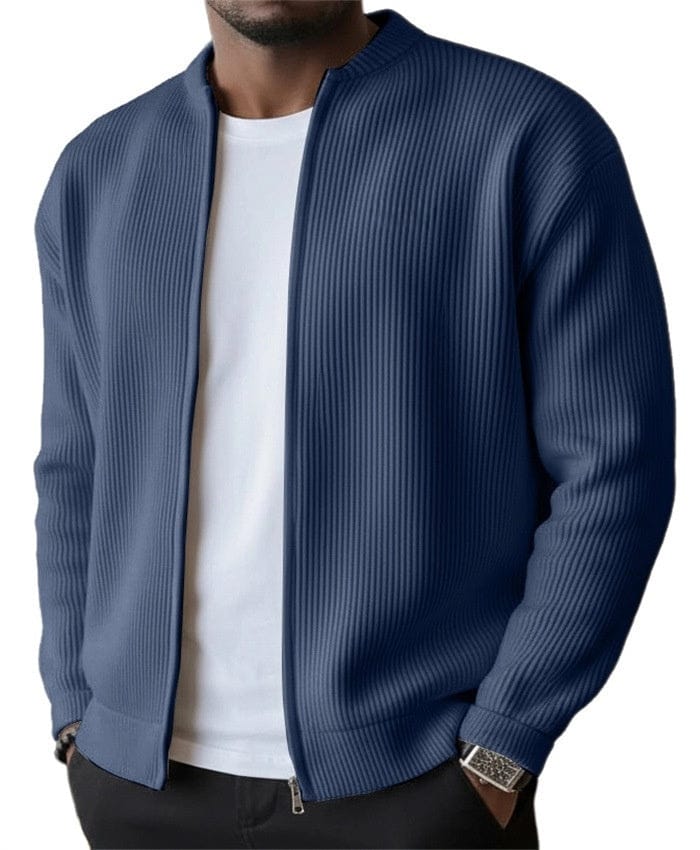Men’s Ribbed Zip-Up Cardigan