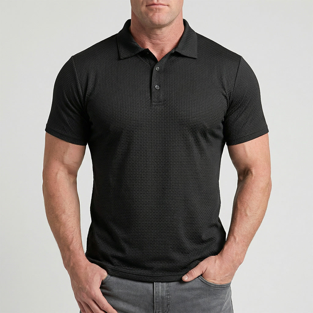 Men’s Silk Short-Sleeve Polo Shirt
