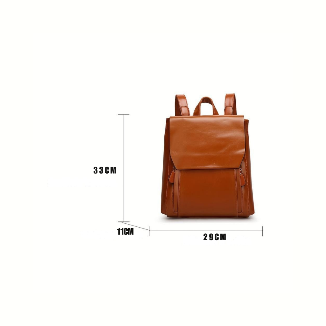 Lina | Hands-Free — Leather Backpack for Work