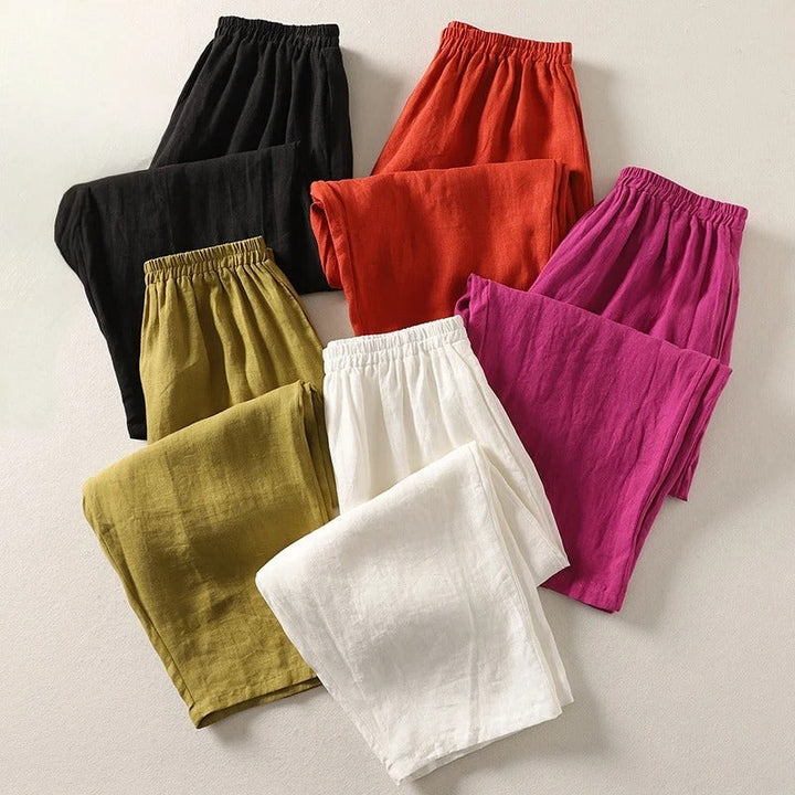 Amalia - Flowing Trousers made from Cotton and Linen