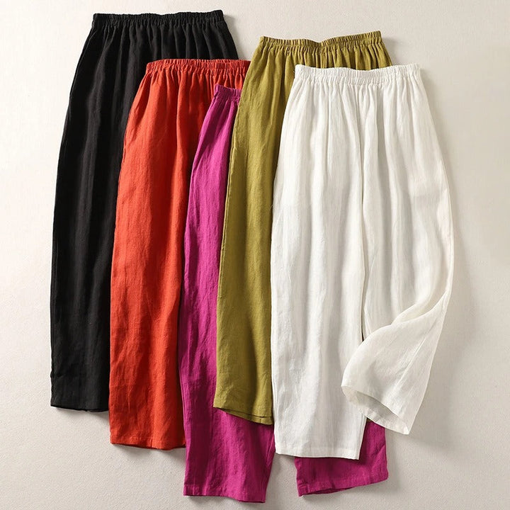 Amalia - Flowing Trousers made from Cotton and Linen