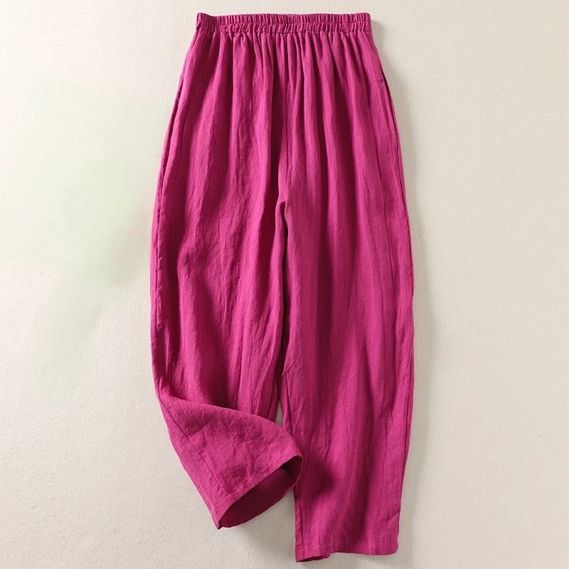 Amalia - Flowing Trousers made from Cotton and Linen