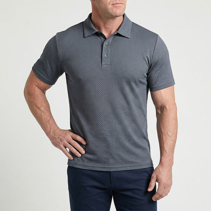 Men’s Silk Short-Sleeve Polo Shirt