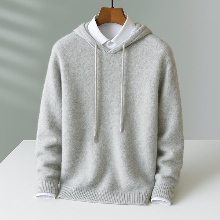 Men’s Cashmere Knitted Hoodie