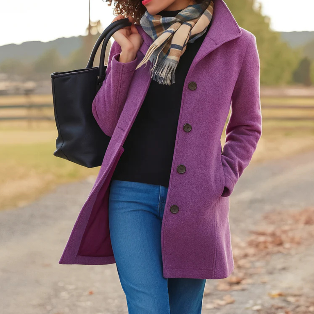 Women’s Single-Breasted Longline Coat