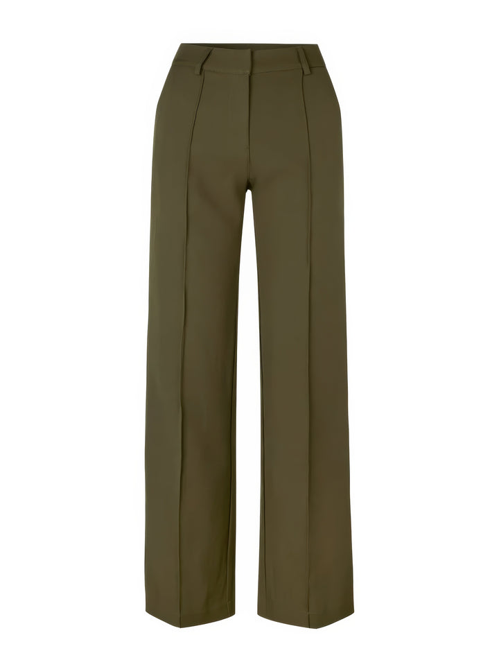 Women’s High-Waisted Styled Wide-Leg Trousers