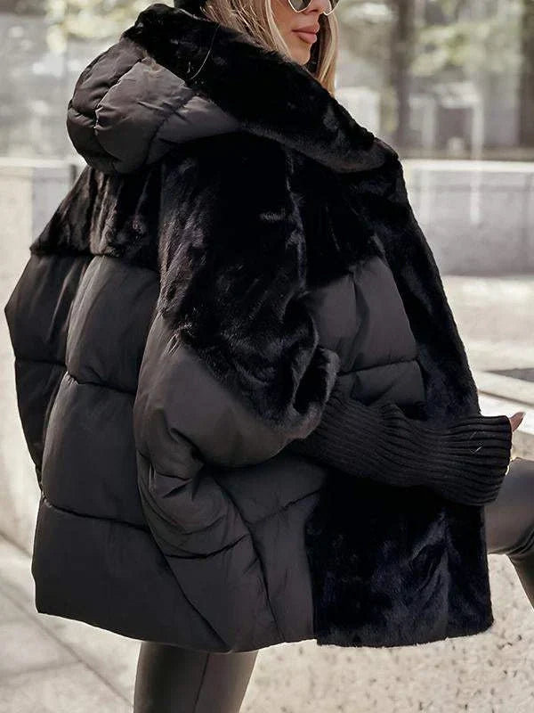 Women’s Faux-Fur Panelled Puffer Jacket
