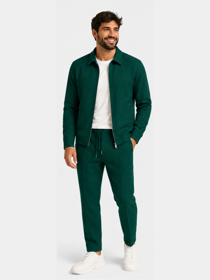 Men’s Slim-Fit Smart Jacket & Trouser Set