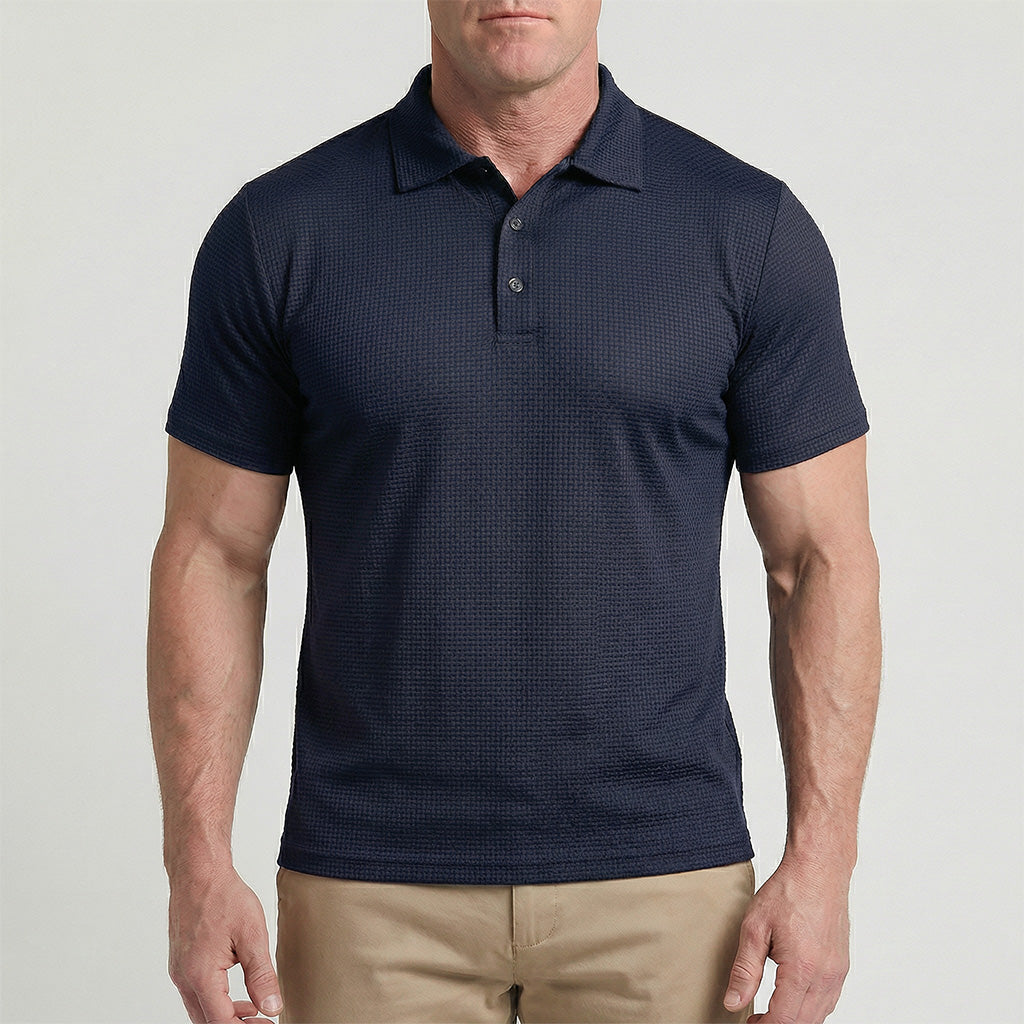 Men’s Silk Short-Sleeve Polo Shirt