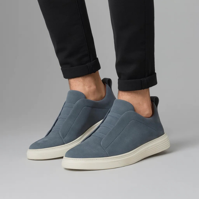 Men’s Suede Slip-On Trainers