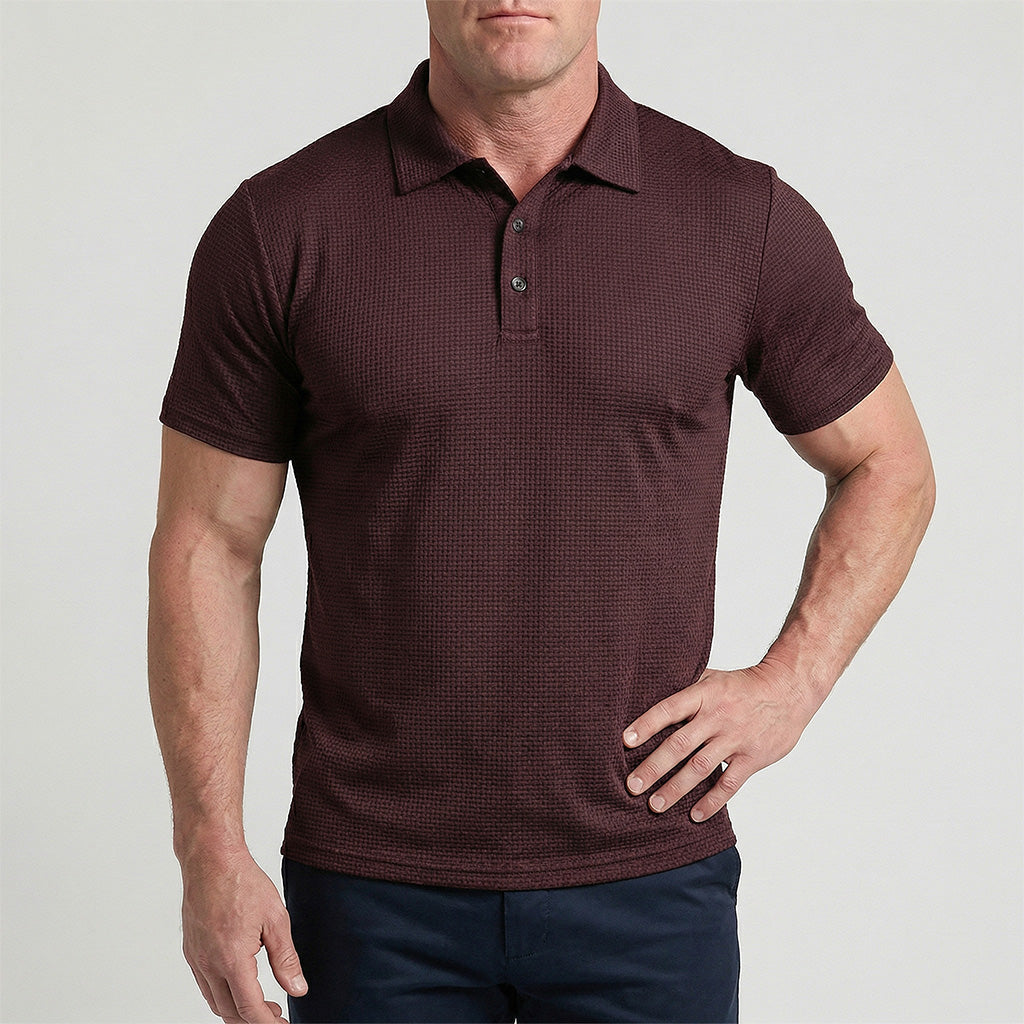 Men’s Silk Short-Sleeve Polo Shirt