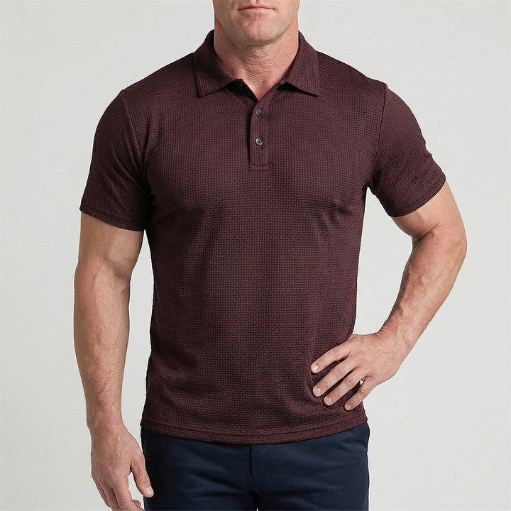Men’s Silk Short-Sleeve Polo Shirt