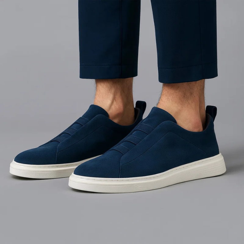 Men’s Suede Slip-On Trainers