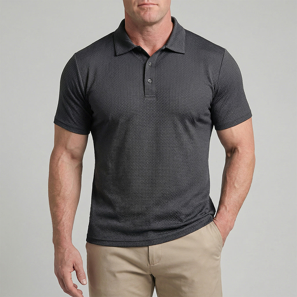 Men’s Silk Short-Sleeve Polo Shirt