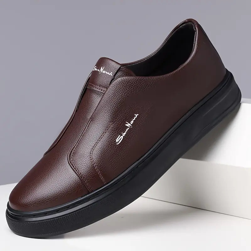 Leather Slip-On Shoes