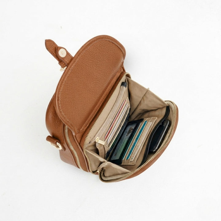 Raven Mini-Messenger - Cognac