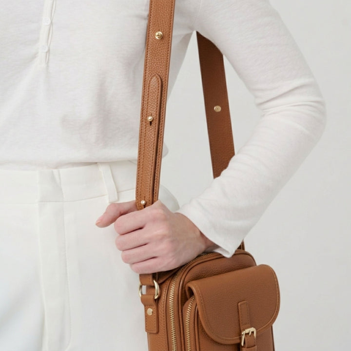Raven Mini-Messenger - Cognac