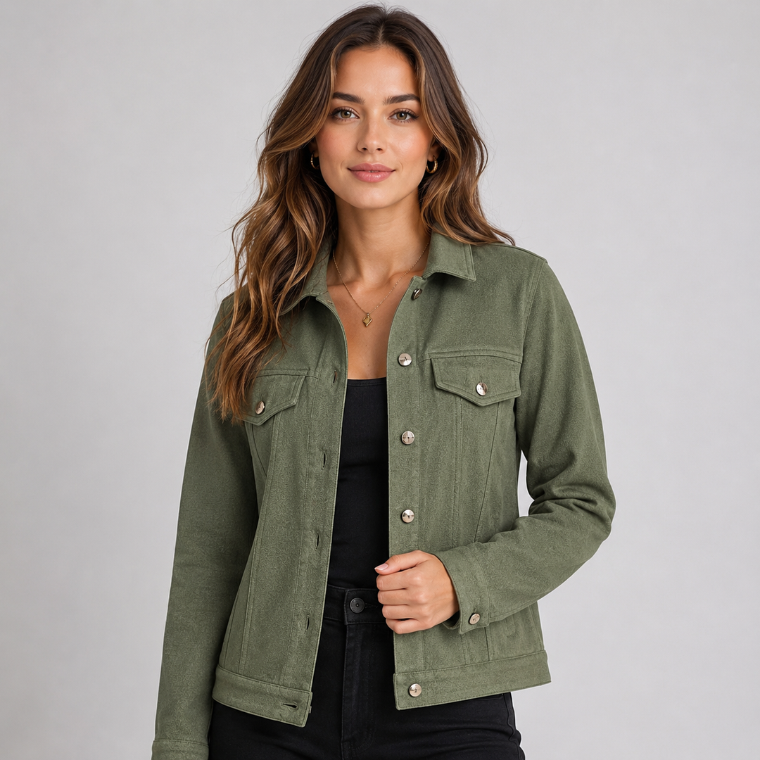 Women’s Faux-Suede Casual Jacket