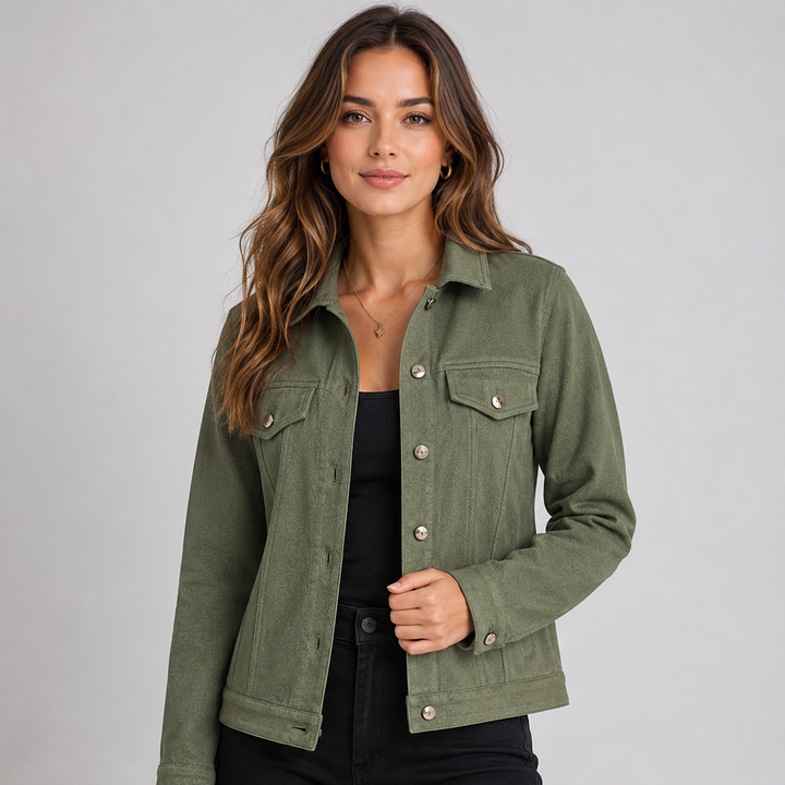 Women’s Faux-Suede Casual Jacket