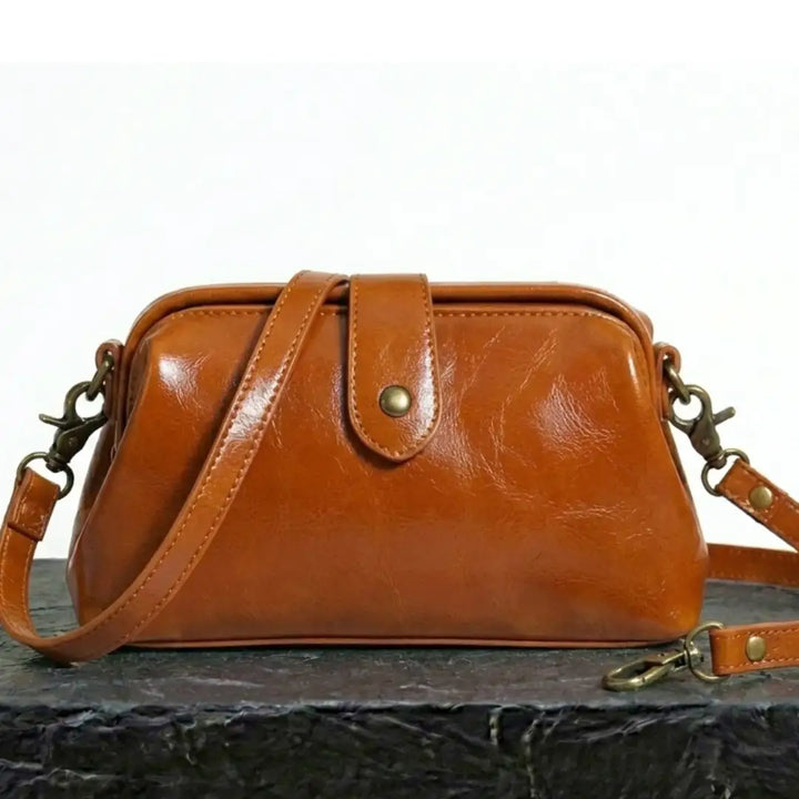 Arion Vintage Bag - Shiny Cognac