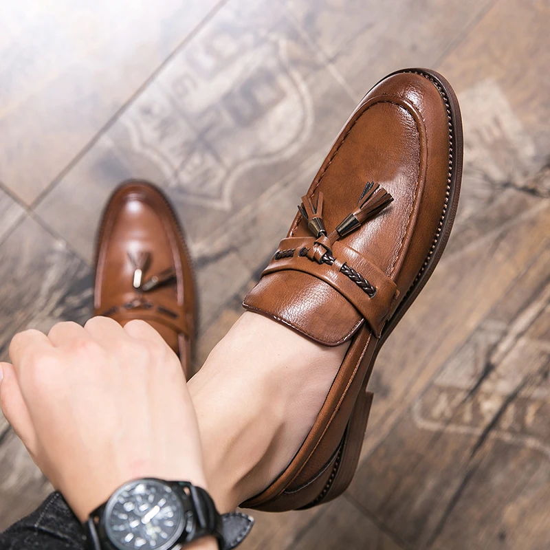 Men’s Leather Tassel Loafers