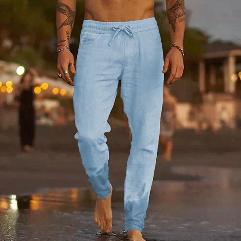 Men’s Lightweight Linen Joggers