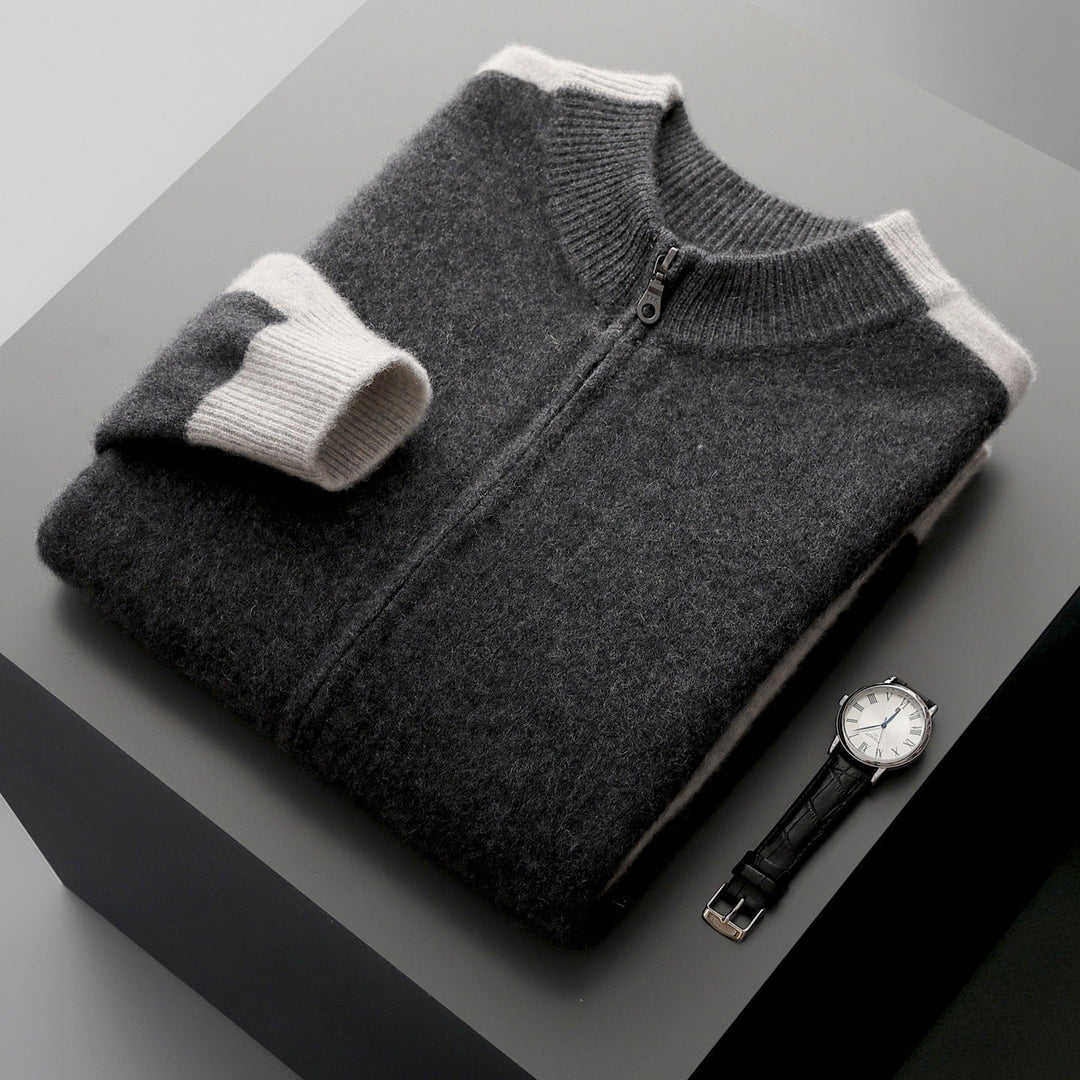 Men’s Wool Quarter-Zip Jumper