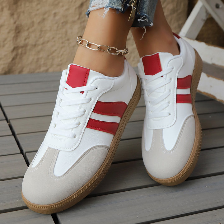 Retro Leather Trainers