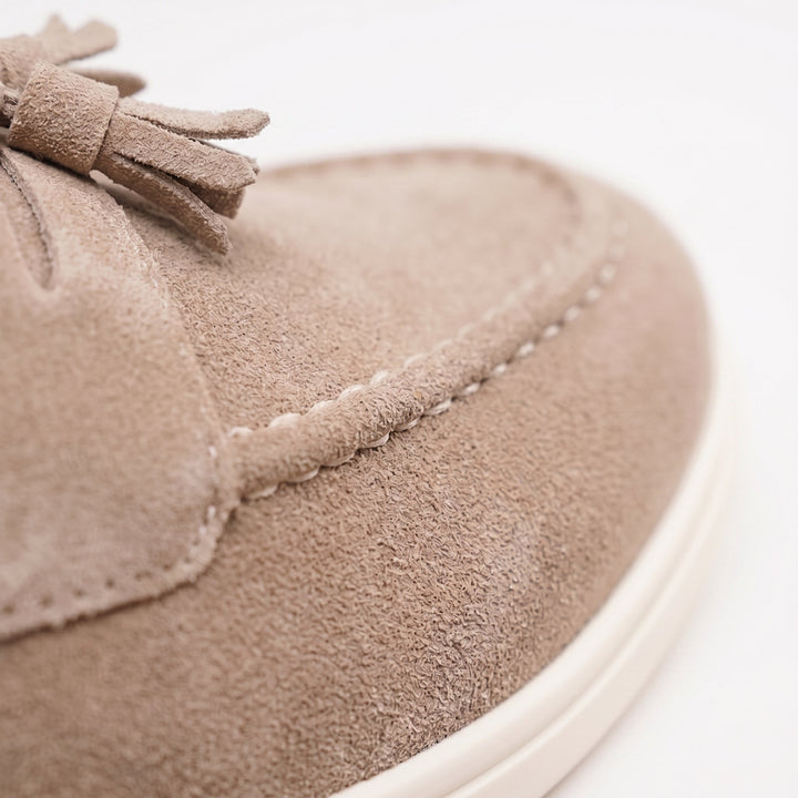 Men’s Beige Suede Loafers – Emiliano