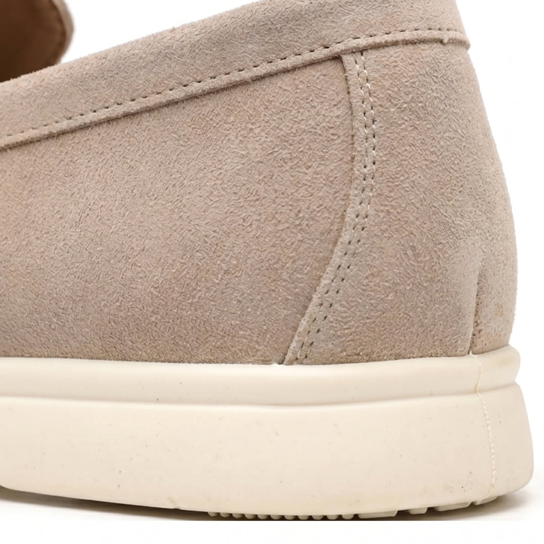 Men’s Beige Suede Loafers – Emiliano