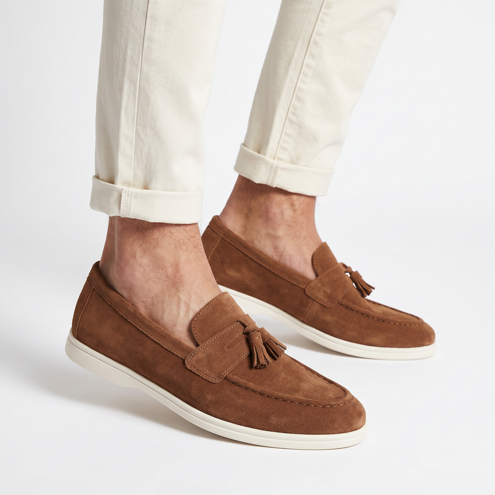 Men’s Brown Suede Loafers - Emiliano