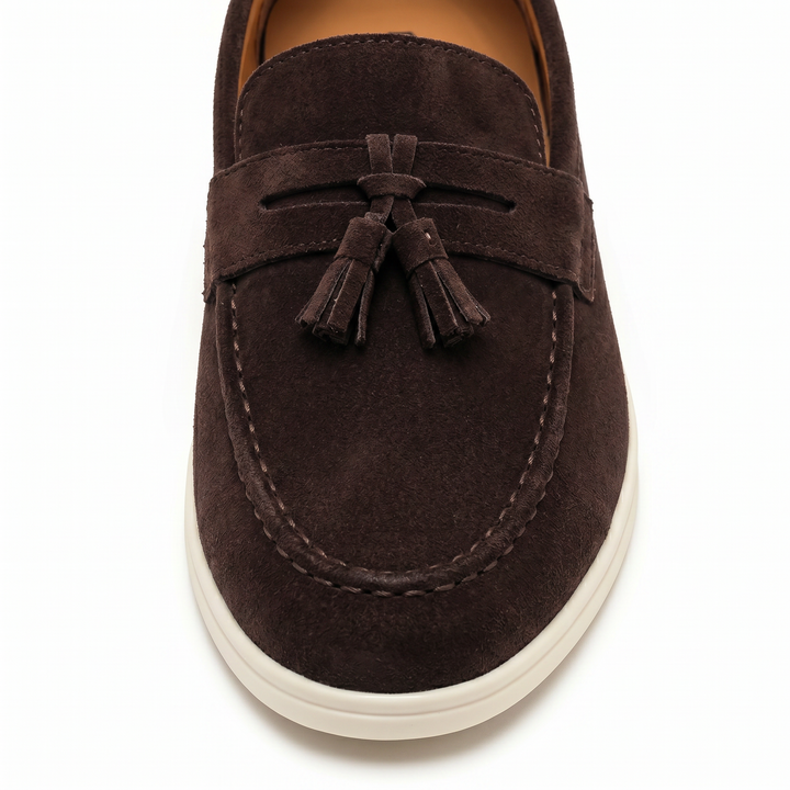 Men’s Coffee Suede Loafers – Emiliano