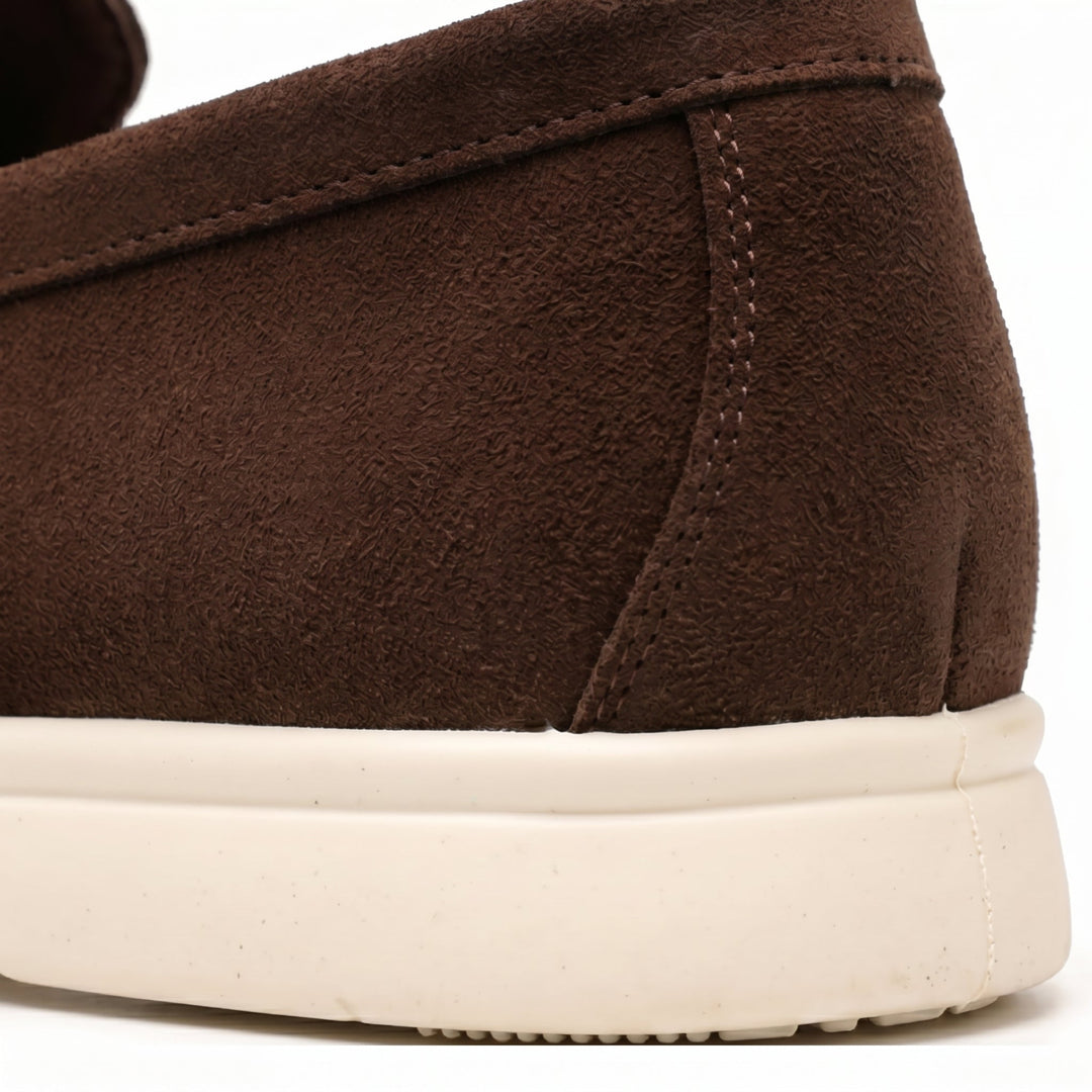 Men’s Coffee Suede Loafers – Emiliano
