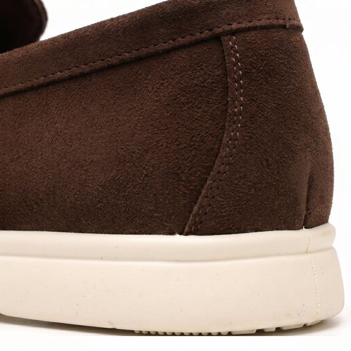 Men’s Coffee Suede Loafers – Emiliano