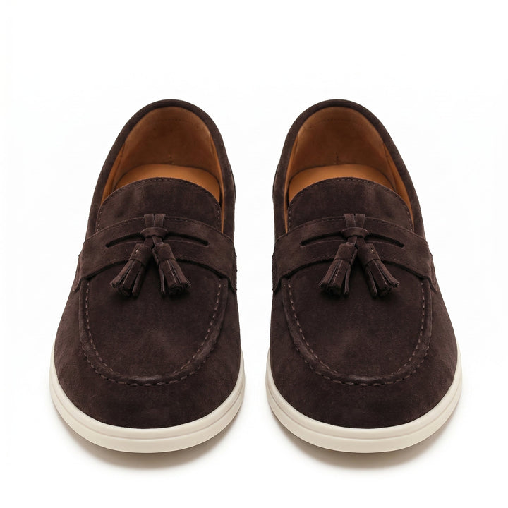 Men’s Coffee Suede Loafers – Emiliano
