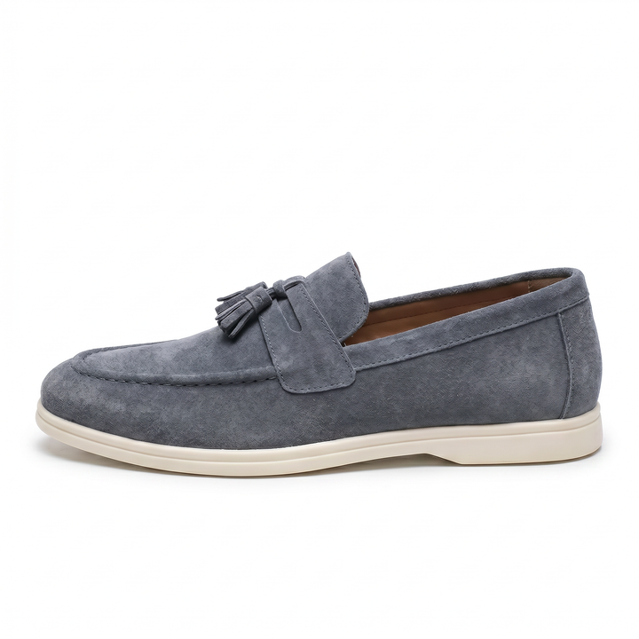 Men’s Grey Suede Loafers – Emiliano