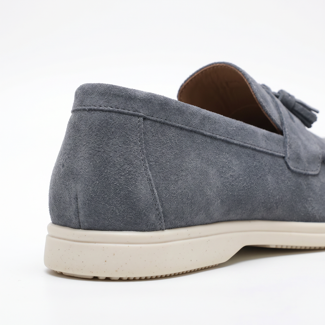 Men’s Grey Suede Loafers – Emiliano