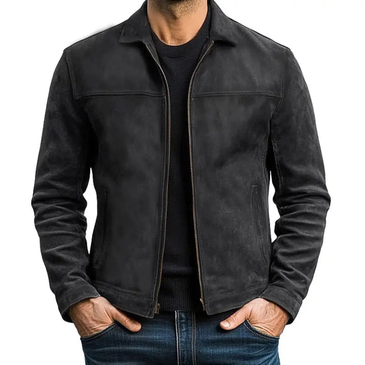 Men’s Vintage-Look Zip-Up Jacket