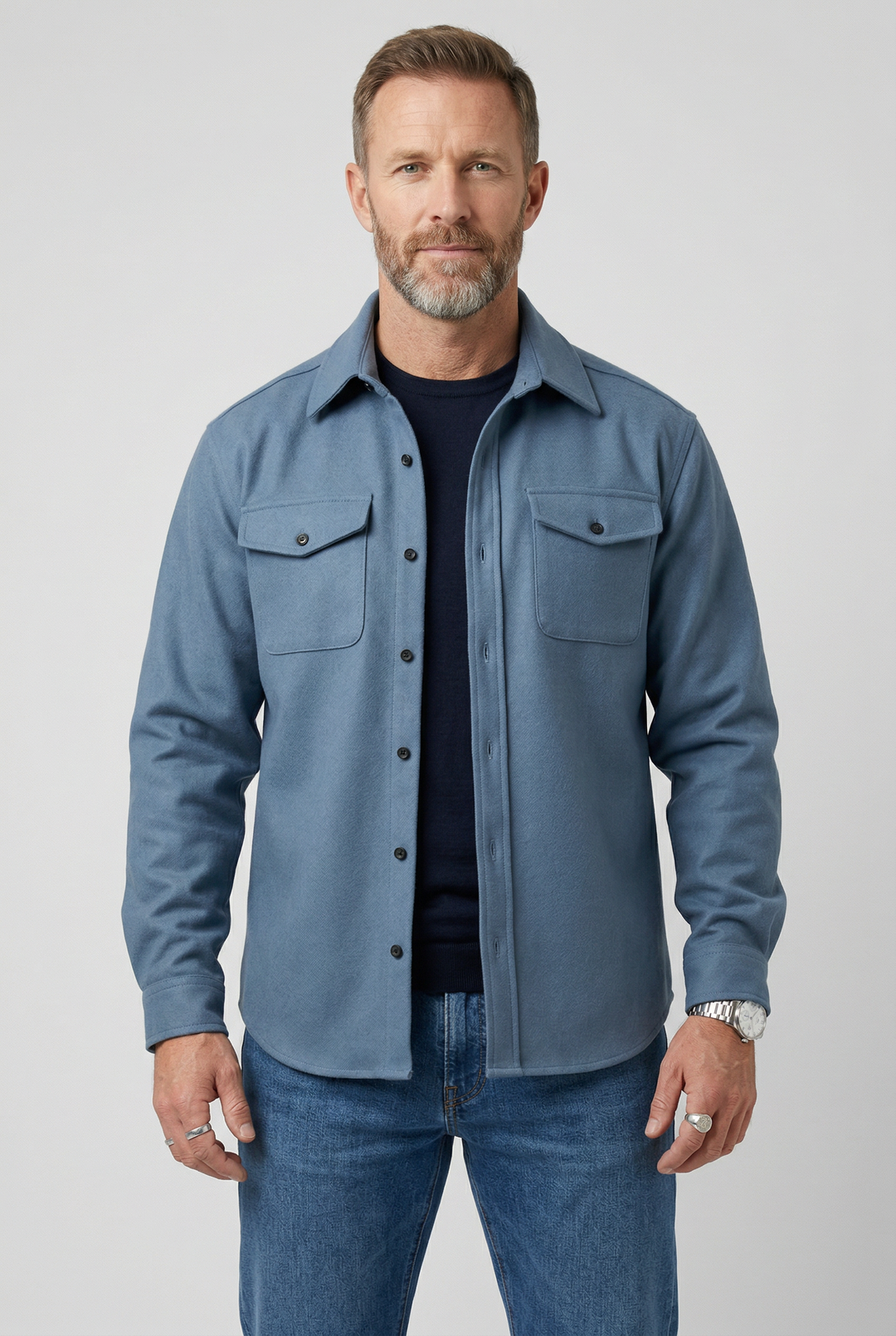 Men’s Button-Up Utility Overshirt