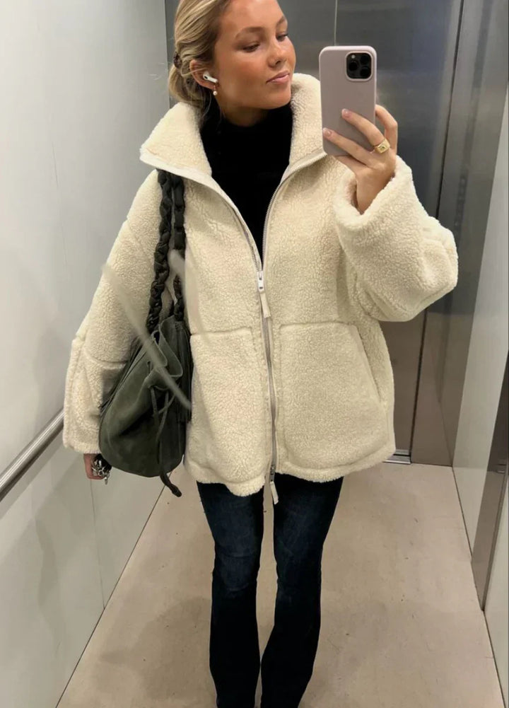 Women’s Zip-Up Teddy Jacket