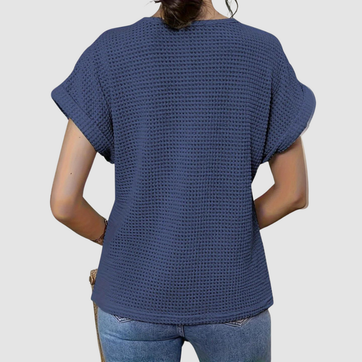 Women’s Crochet Short-Sleeve Top