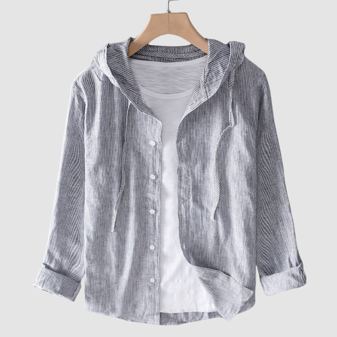 Women’s Lightweight Hooded Button-Up Shirt