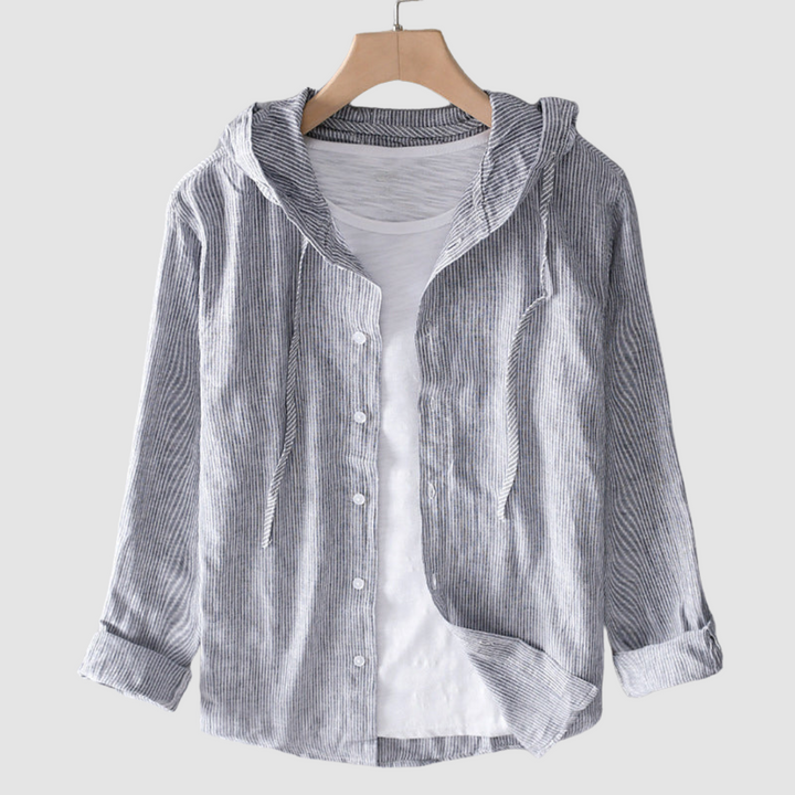 Women’s Lightweight Hooded Button-Up Shirt