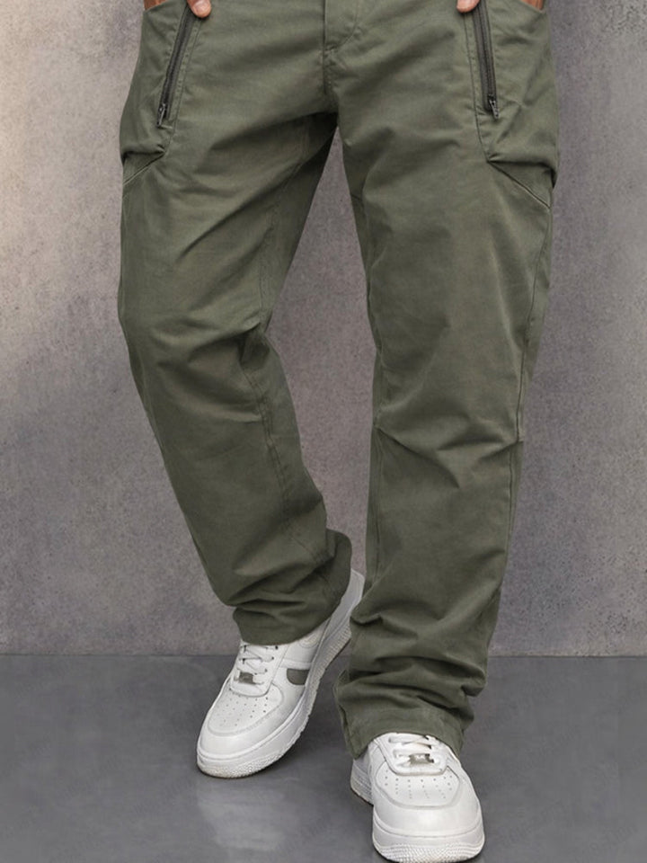 Men’s Relaxed-Fit Cotton Cargo Trousers