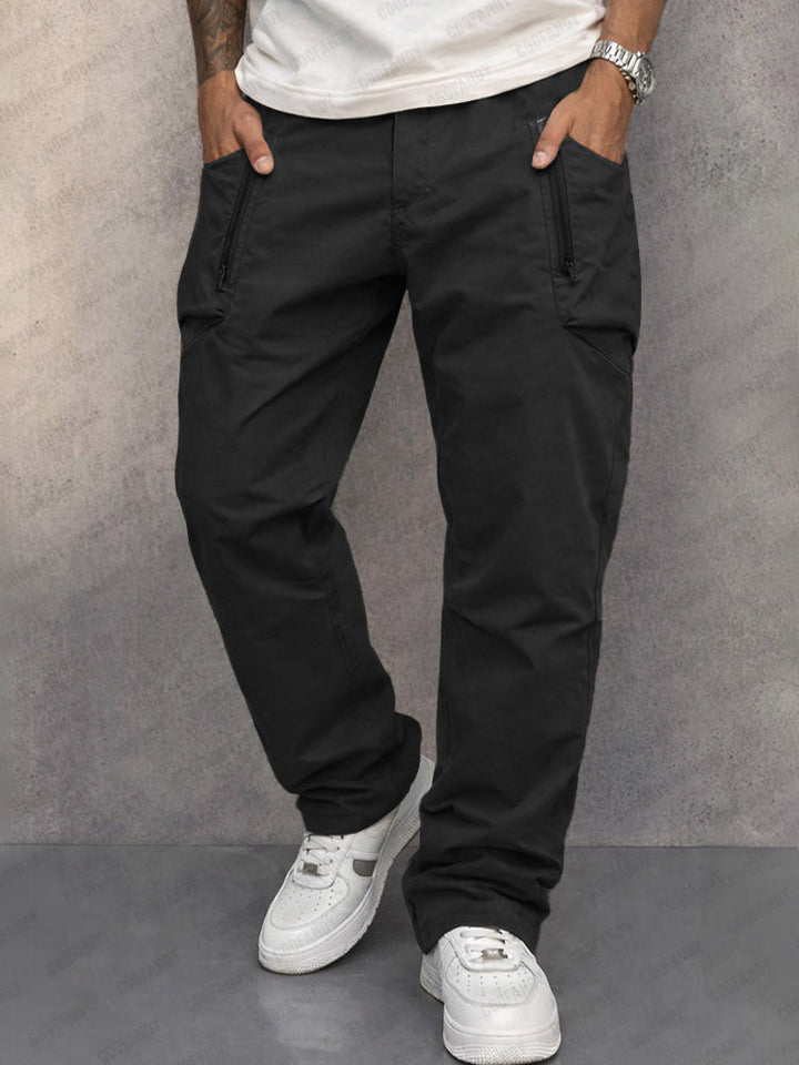 Men’s Relaxed-Fit Cotton Cargo Trousers