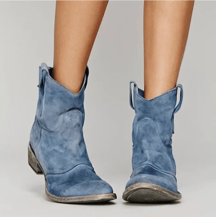 Women’s Suede Western Ankle Boots