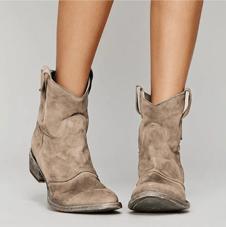 Women’s Suede Western Ankle Boots