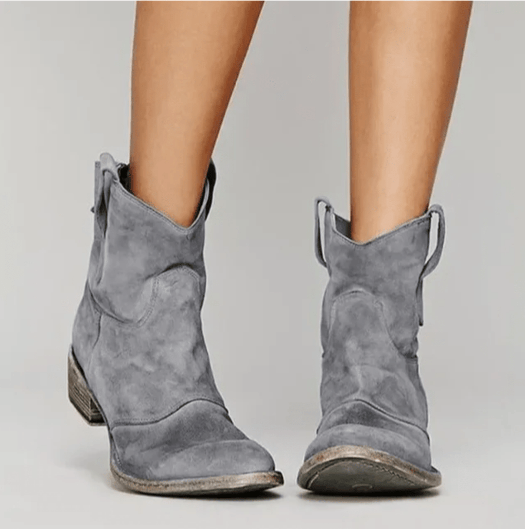 Women’s Suede Western Ankle Boots