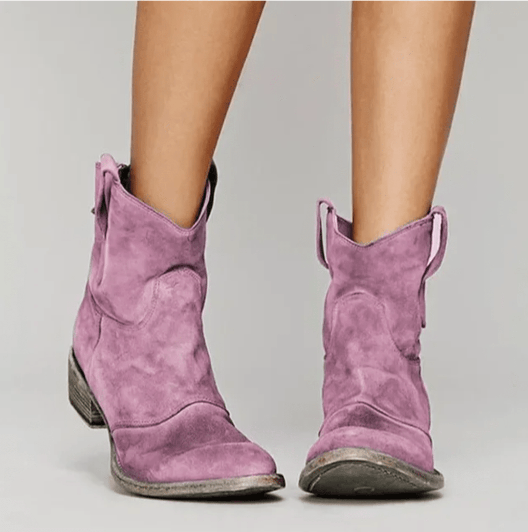 Women’s Suede Western Ankle Boots