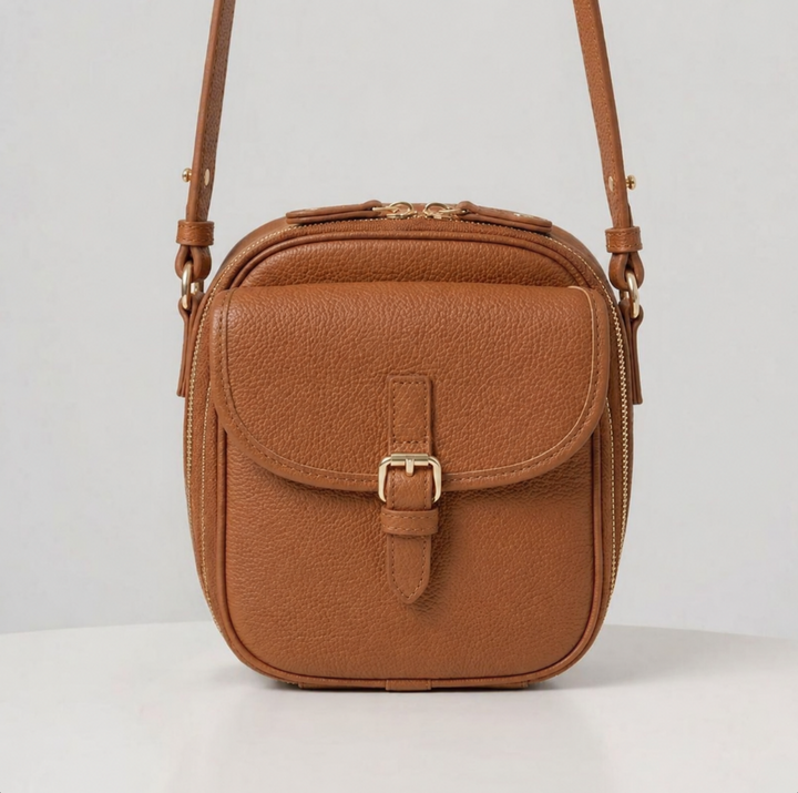 Raven Mini-Messenger - Cognac